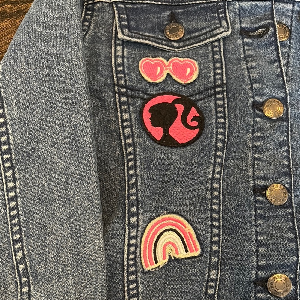 NWT Barbie Blue Denim Jacket for Kids (size 10) - Picture 2 of 8